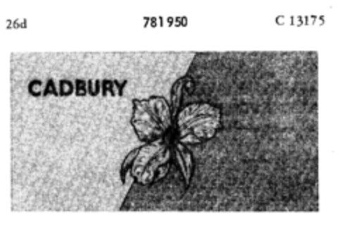 CADBURY Logo (DPMA, 18.01.1963)
