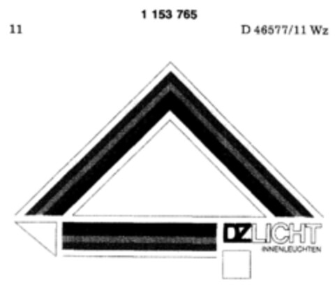 DZ LICHT INNENLEUCHTEN Logo (DPMA, 24.05.1989)