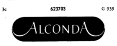 ALCONDA Logo (DPMA, 02.09.1950)