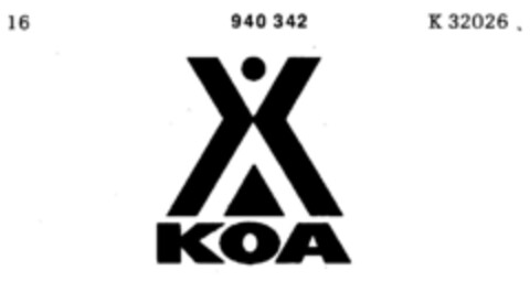 KOA Logo (DPMA, 16.04.1971)