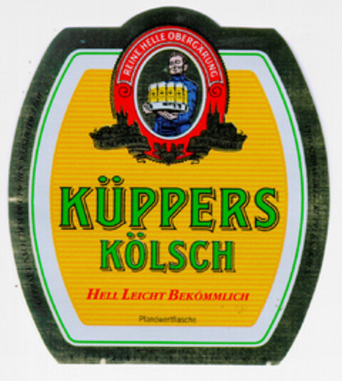 KÜPPERS KÖLSCH HELL LEICHT BEKÖMMLICH Logo (DPMA, 01.10.1990)