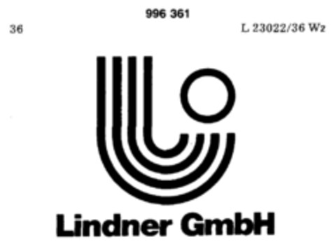 Lindner GmbH Logo (DPMA, 02.04.1979)