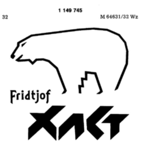 Fridtjof XACT Logo (DPMA, 28.02.1989)