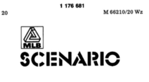 MLB SCENARIO Logo (DPMA, 15.11.1989)