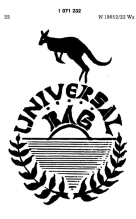 UNIVERSAL BAG Logo (DPMA, 23.02.1984)