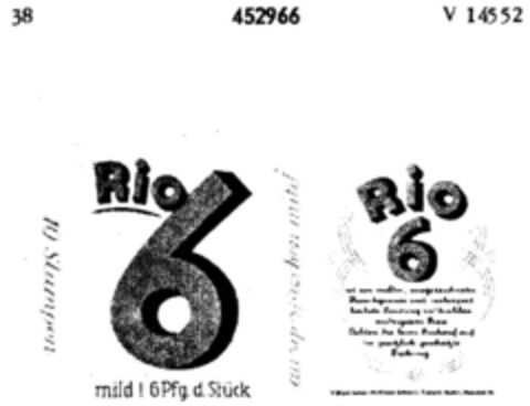 RIO 6 Logo (DPMA, 18.11.1932)