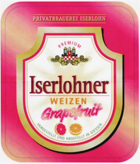 Iserlohner WEIZEN Grapefruit Logo (DPMA, 20.03.2008)