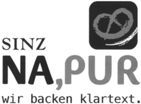 SINZ NA,PUR wir backen klartext. Logo (DPMA, 09/23/2013)