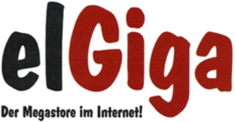 elGiga Der Megastore im Internet! Logo (DPMA, 01/17/2015)