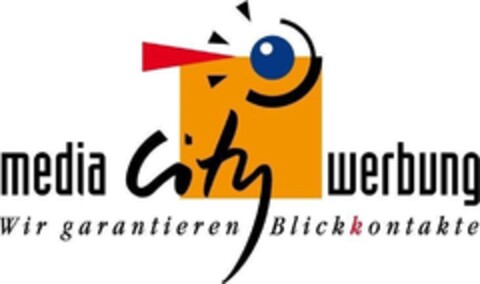 media city werbung Wir garantieren Blickkontakte Logo (DPMA, 02.03.2017)