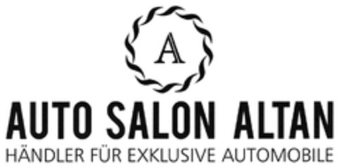 A AUTO SALON ALTAN HÄNDLER FÜR EXCLUSIVE AUTOMOBILE Logo (DPMA, 05.07.2018)