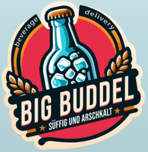 beverage delivery BIG BUDDEL SÜFFIG UND ARSCHKALT Logo (DPMA, 02/14/2024)
