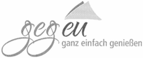 geg eu ganz einfach genießen Logo (DPMA, 23.02.2006)