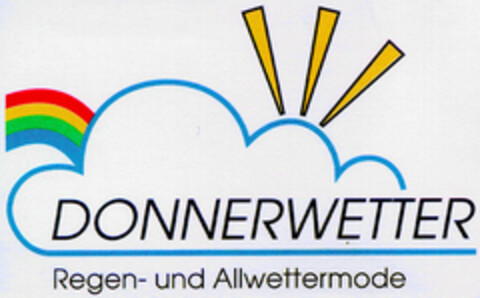 DONNERWETTER Regen- und Allwettermode Logo (DPMA, 03.12.1994)