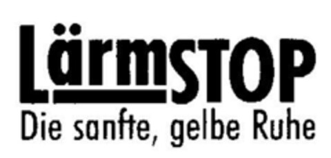 LärmSTOP  Die sanfte, gelbe Ruhe Logo (DPMA, 02/03/1995)