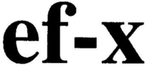 ef-x Logo (DPMA, 21.10.1996)