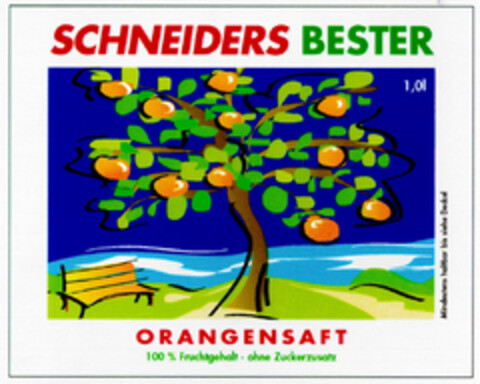 SCHNEIDERS BESTER Logo (DPMA, 08.10.1997)