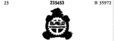 BAER WEINGARTEN Logo (DPMA, 09.05.1919)