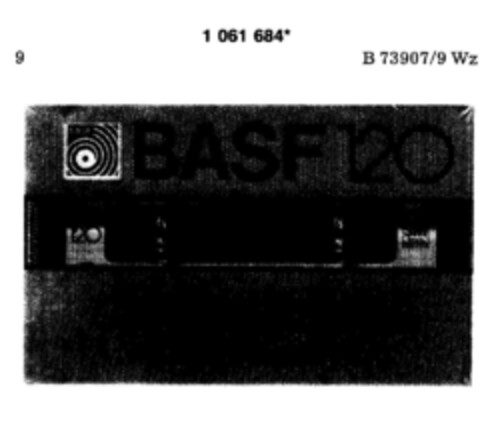 BASF 120 chromdioxid II hifi stereo cassette 176m Logo (DPMA, 11.02.1984)