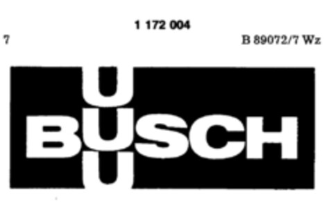 BUSCH UU Logo (DPMA, 20.01.1990)