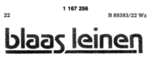 blaas leinen Logo (DPMA, 09.03.1990)