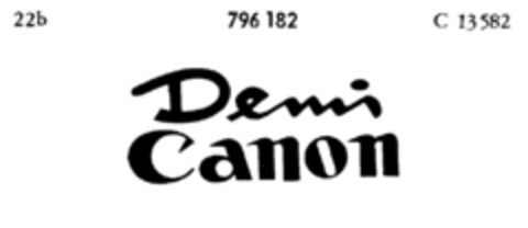Demi Canon Logo (DPMA, 25.04.1963)