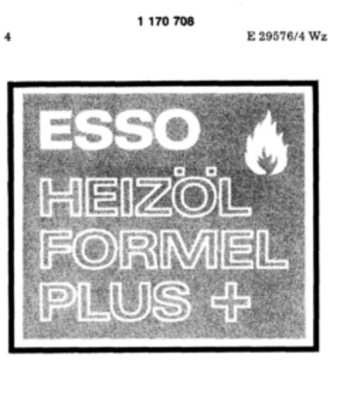 ESSO HEIZÖL FORMEL PLUS + Logo (DPMA, 17.04.1990)
