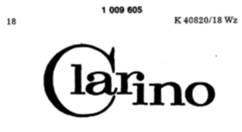 Clarino Logo (DPMA, 03.05.1979)