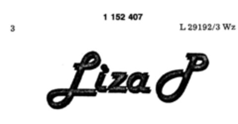 Liza P Logo (DPMA, 26.06.1986)