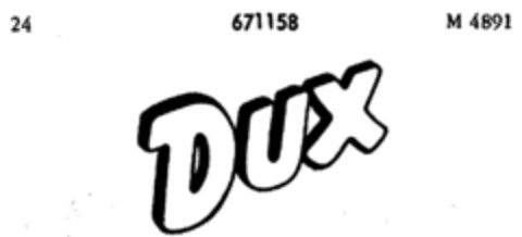 DUX Logo (DPMA, 11.08.1952)