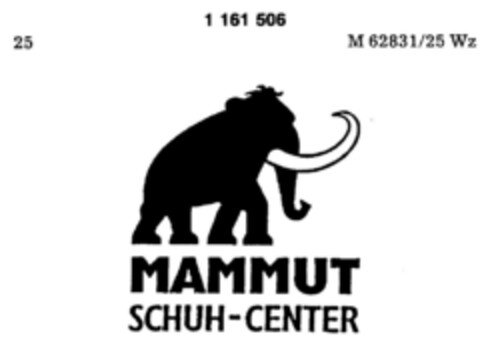 MAMMUT SCHUH-CENTER Logo (DPMA, 04/21/1988)