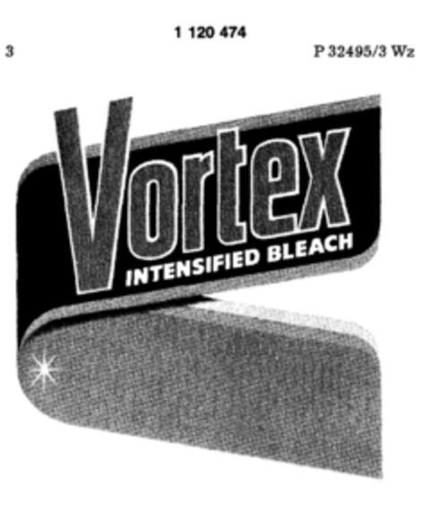 Vortex INTENSIFIED BLEACH Logo (DPMA, 03/09/1985)