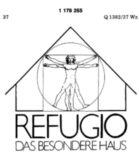 REFUGIO DAS BESONDERE HAUS Logo (DPMA, 14.08.1989)