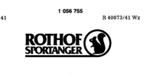 ROTHOF SPORTANGER Logo (DPMA, 03/24/1983)