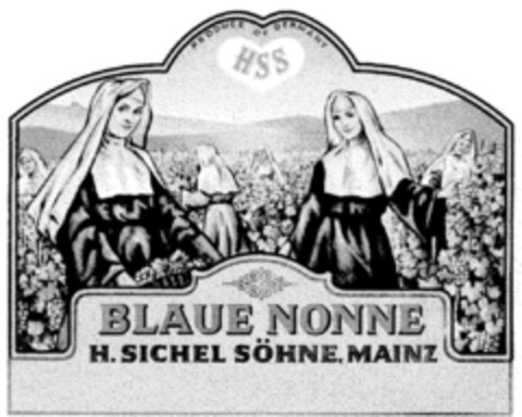 BLAUE NONNE Logo (DPMA, 13.07.1976)