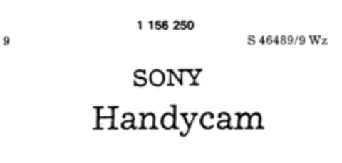 SONY Handycam Logo (DPMA, 05.04.1988)