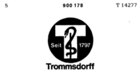 Trommsdorff Seit 1797 Logo (DPMA, 06.03.1971)
