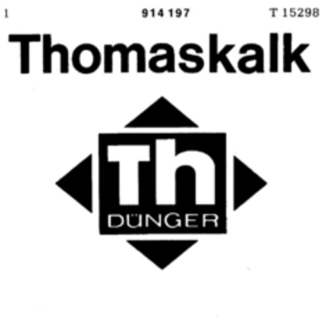 Thomaskalk Logo (DPMA, 11/24/1972)