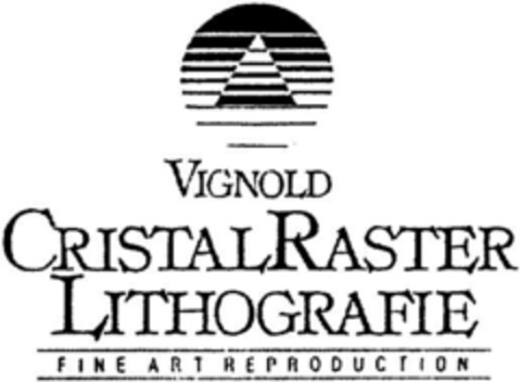 VIGNOLD CRISTAL RASTER LITHOGRAFIE Logo (DPMA, 04.10.1991)