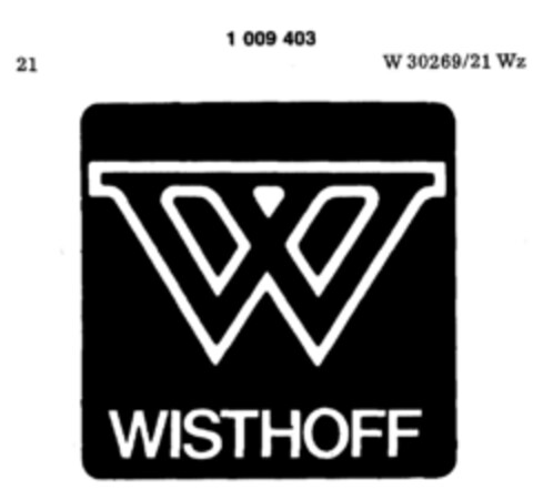 W WISTHOFF Logo (DPMA, 06.12.1979)