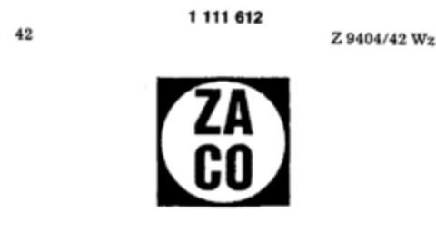 ZA CO Logo (DPMA, 25.07.1986)