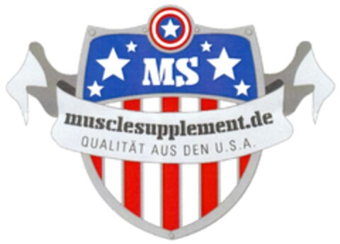 MS musclesupplement.de QUALITÄT AUS DEN U.S.A. Logo (DPMA, 02.08.2011)