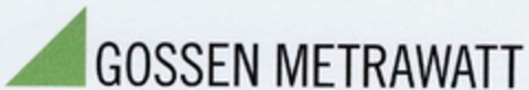 GOSSEN METRAWATT Logo (DPMA, 12.11.2002)