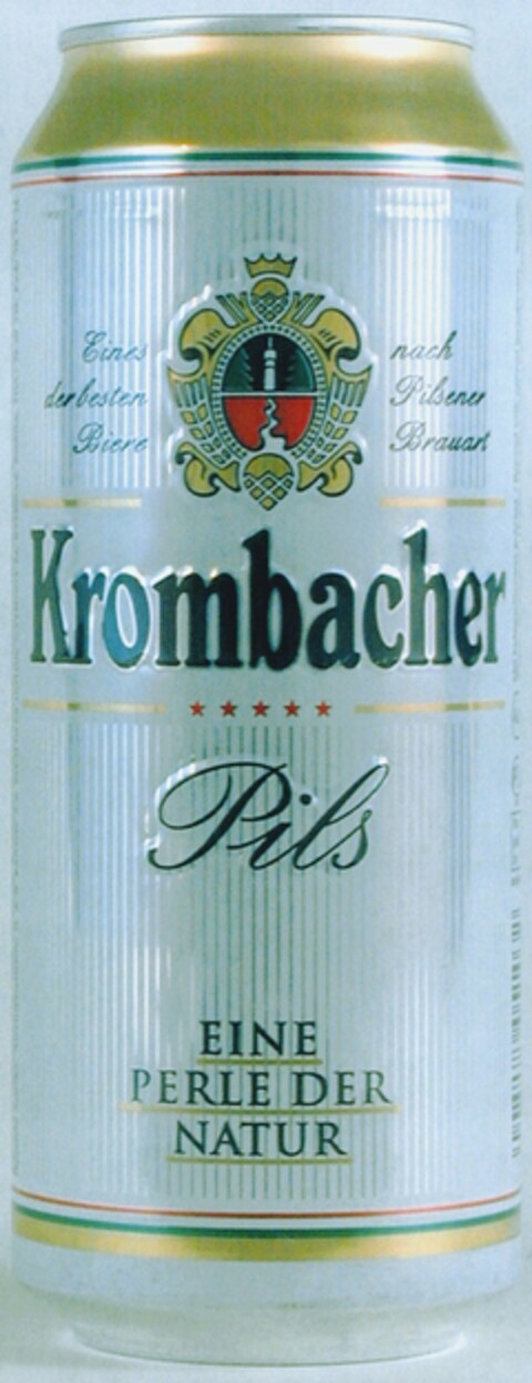 Krombacher Pils EINE PERLE DER NATUR Logo (DPMA, 09/09/2003)