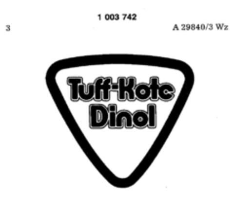 Tuff-Kote Dinol Logo (DPMA, 14.12.1977)