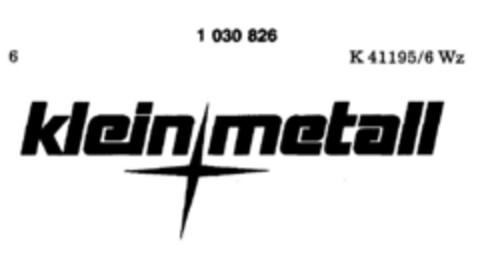 klein metall Logo (DPMA, 29.09.1979)