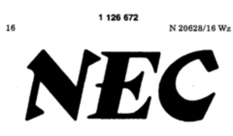 NEC Logo (DPMA, 04.11.1986)