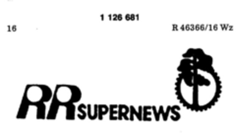 RR SUPERNEWS Logo (DPMA, 02/18/1988)