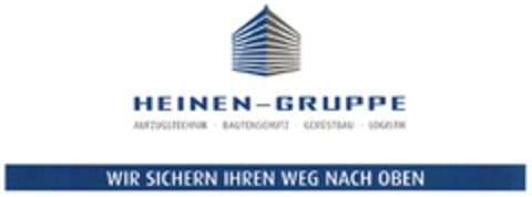 HEINEN-GRUPPE WIR SICHERN IHREN WEG NACH OBEN Logo (DPMA, 15.12.2008)