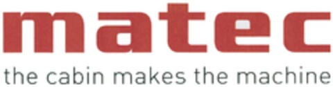 matec the cabin makes the machine Logo (DPMA, 04/04/2013)